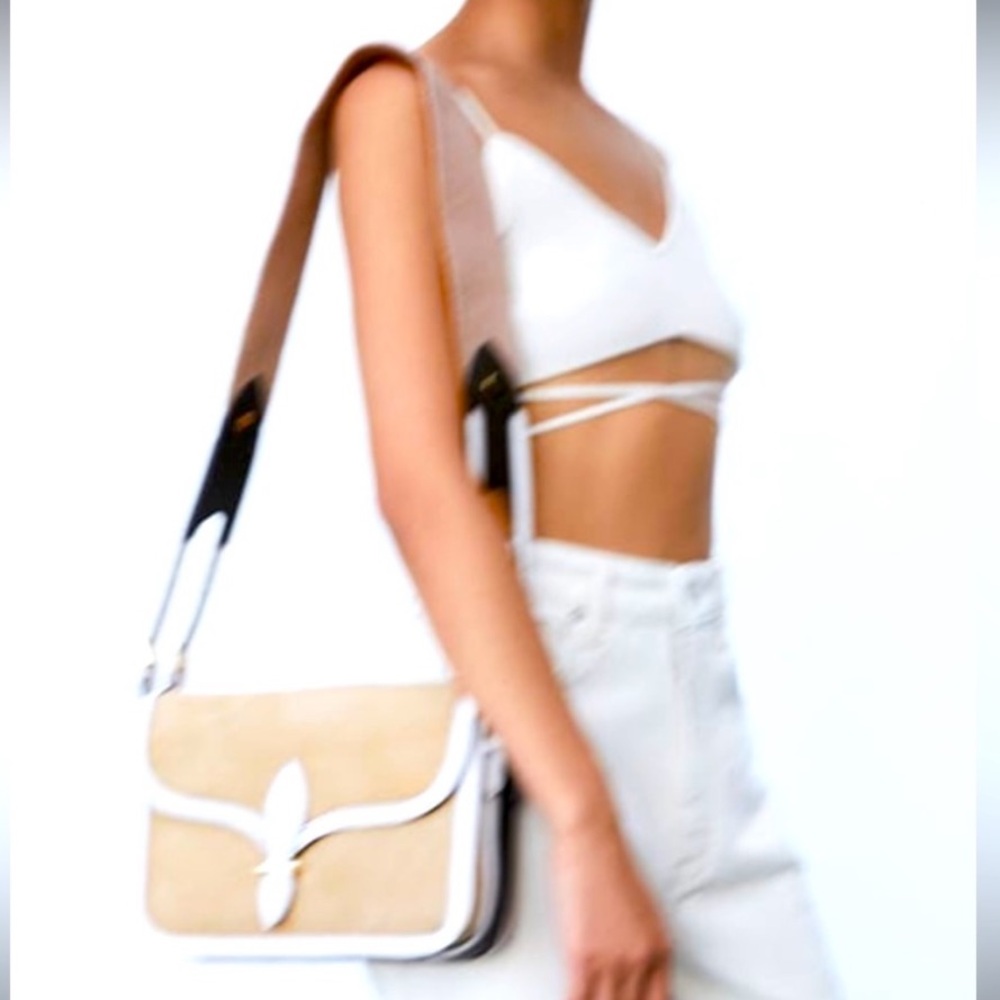 Zara limited edition leather suede shoulder bag - Picture 2 of 9